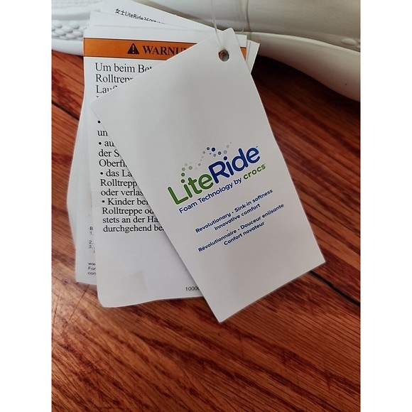 Crocs LiteRide 360 Pacer Shoes Womens 11 Ivory White NEW - Picture 8 of 8